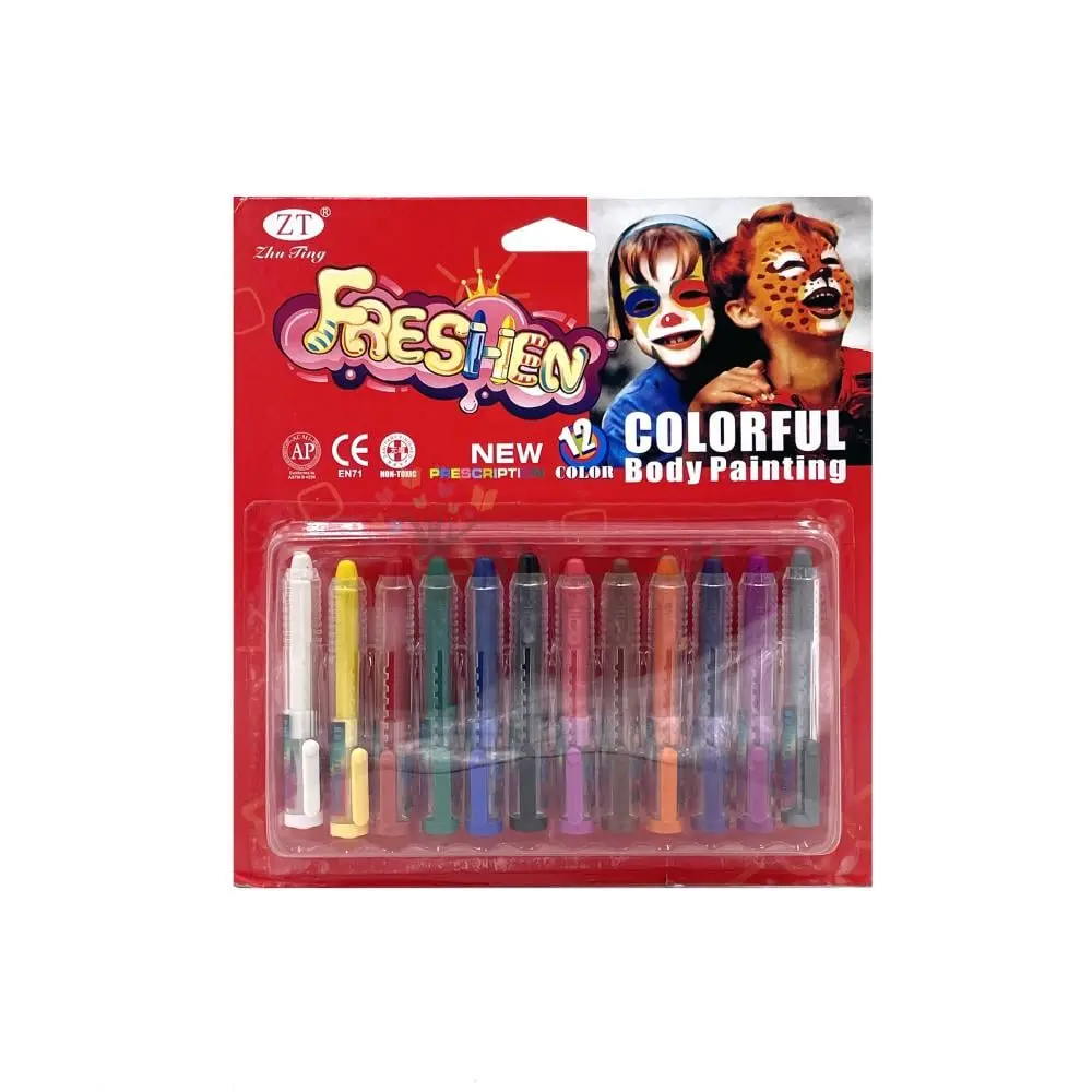 Minada face paint pen 12 color