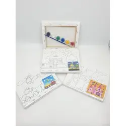 Painted canvas (20*20 Cm)