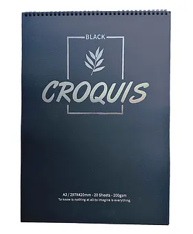 Croquis black sketchbook A3