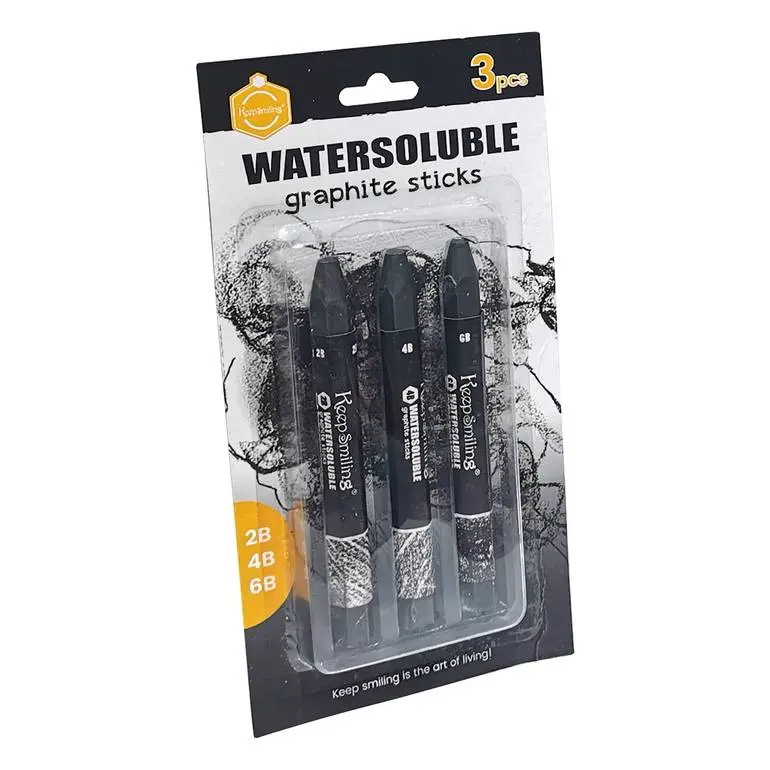 Keepsmiling watersoluble graphite sticks 3pcs