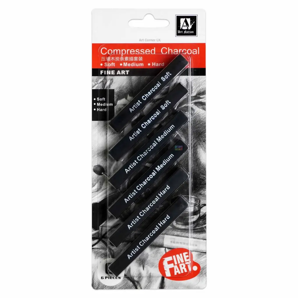 Art nation compressed charcoal - 6 pcs