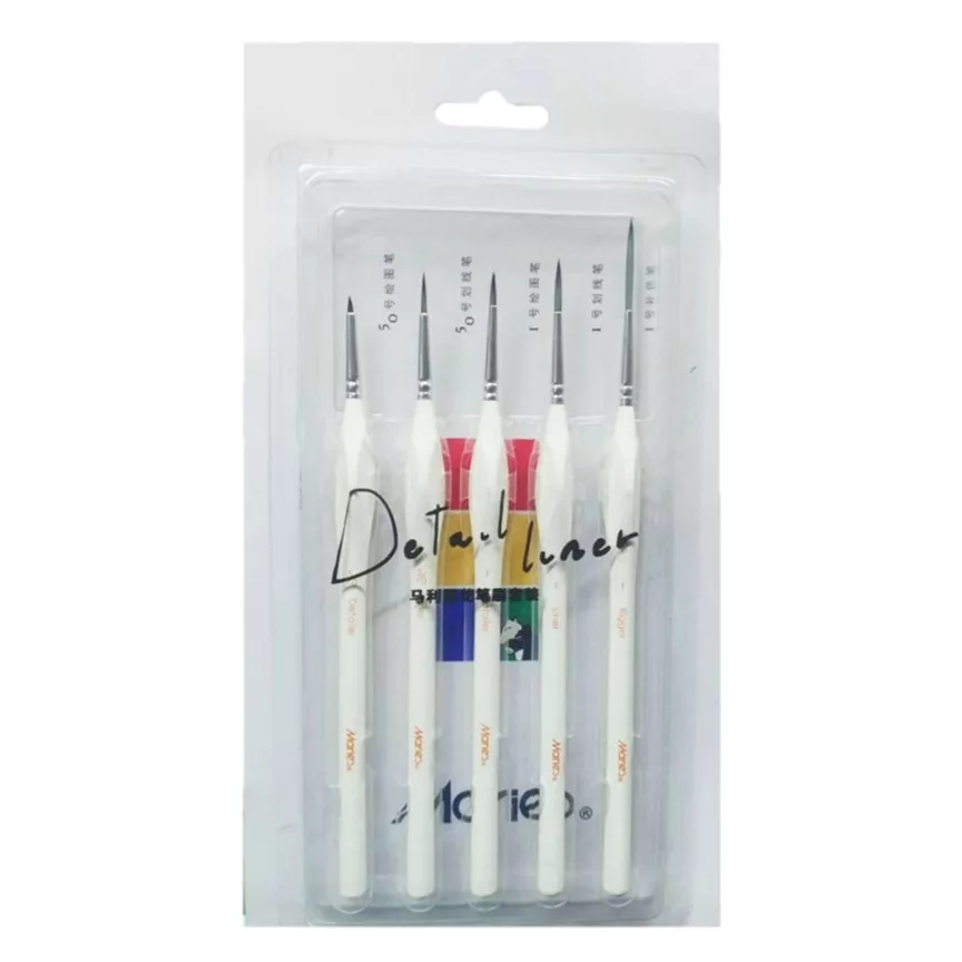 Marie's detail & liner paint brush 5 pcs