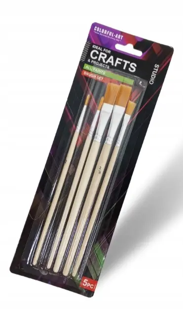Colorful-art paint brush 5 pcs