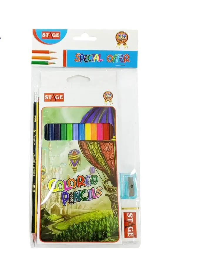 Stage wood colors 12 pcs 