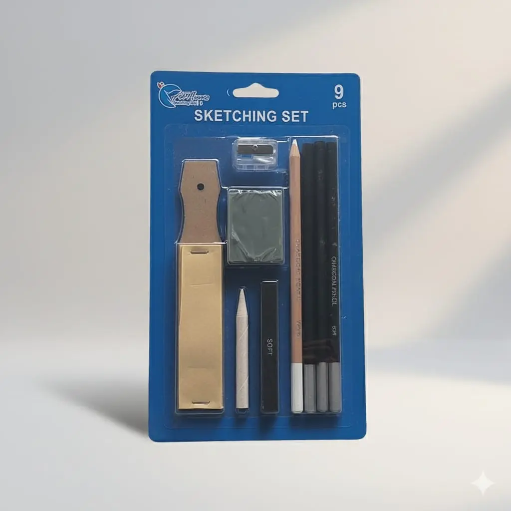 Sketch & drawing set 9 pcs 
