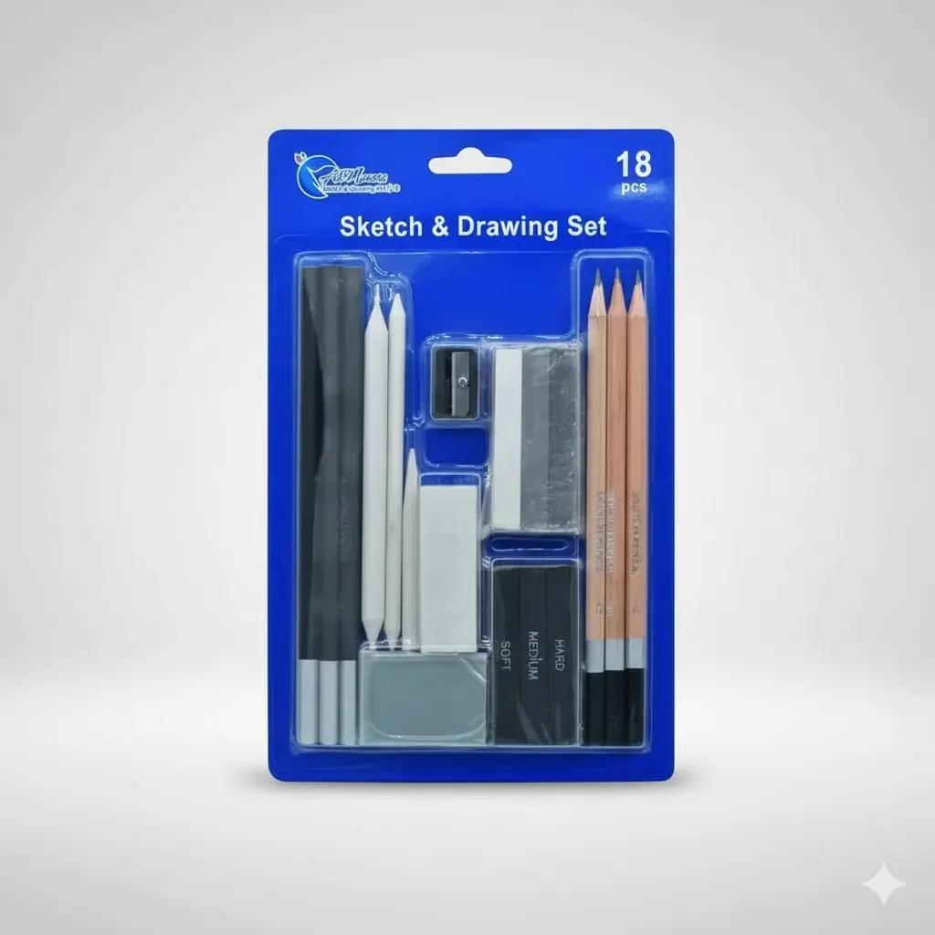 Sketch & drawing set 18 pcs 
