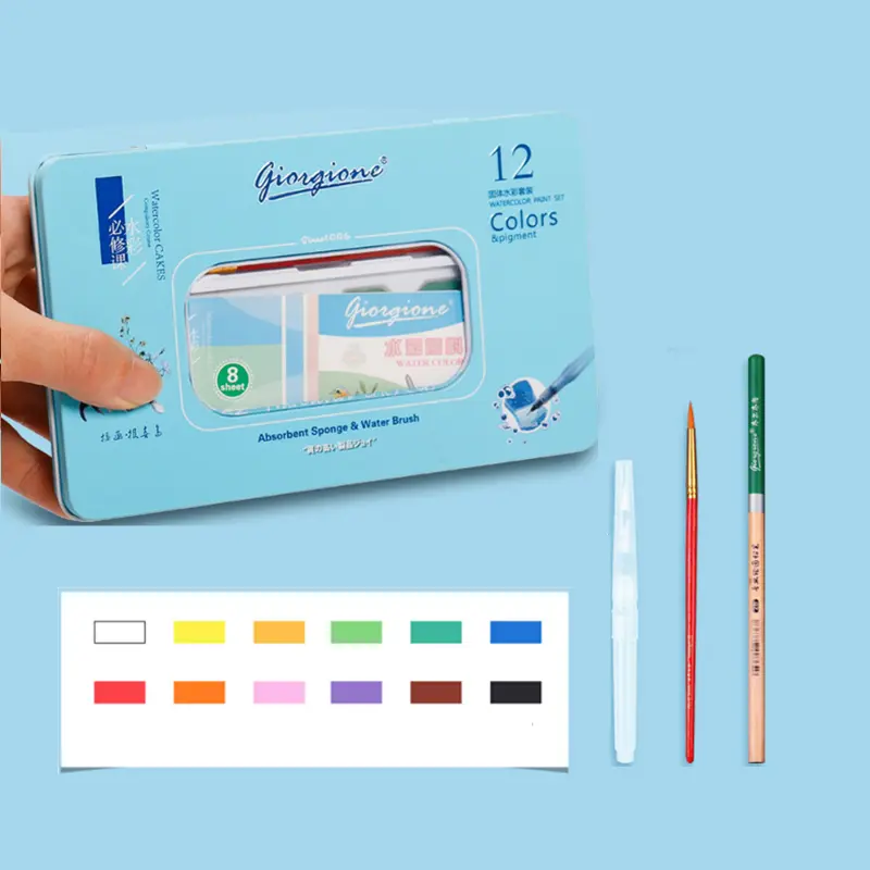Giorgione soild water color set 12 color
