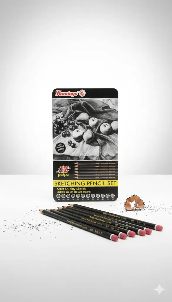 Flamingo sketching pencil 12 pcs 