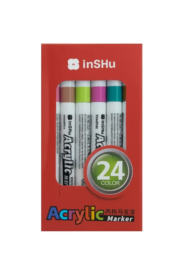 Inshu acrylic paint 24 color set