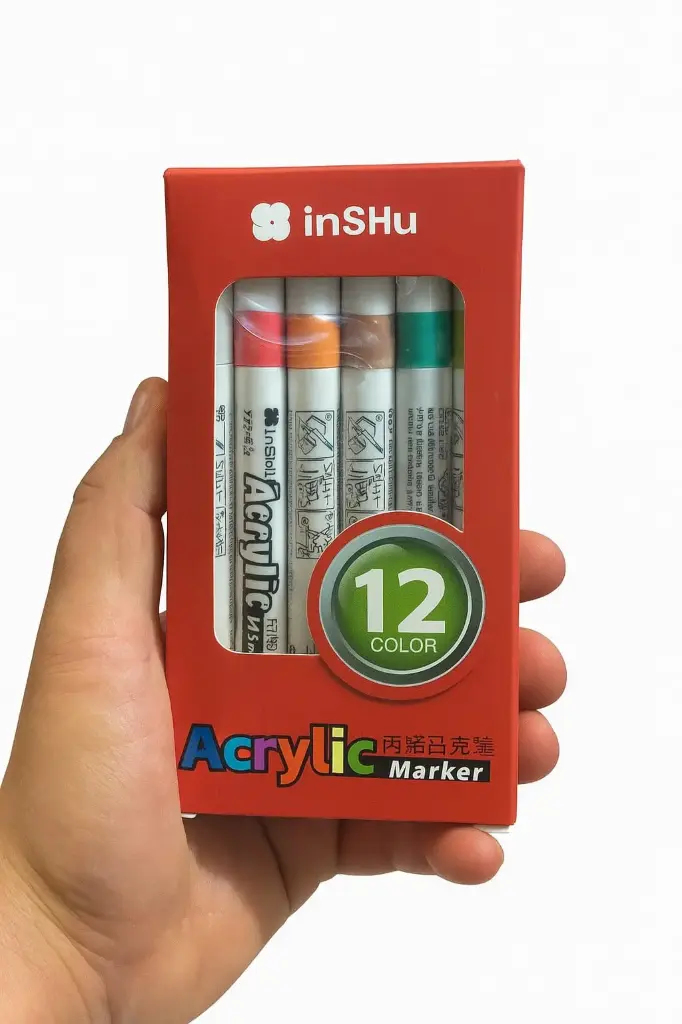 Inshu acrylic paint 12 color