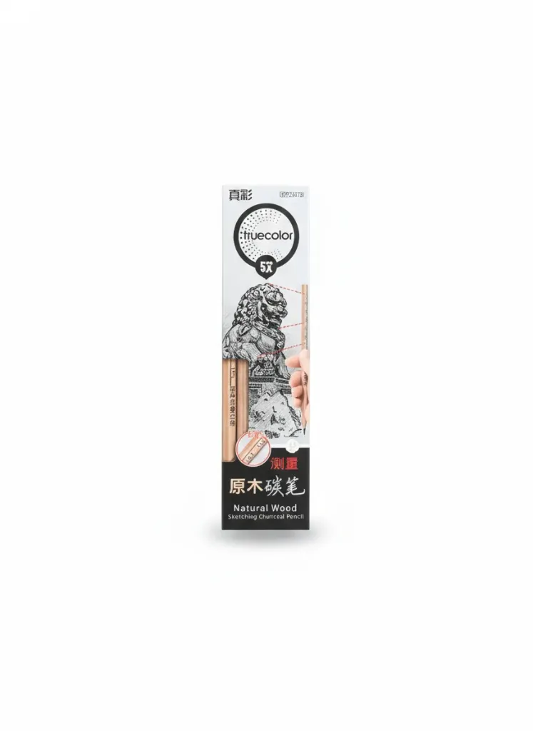 Truecolor Natural Wood Sketching Charcoal Pencils