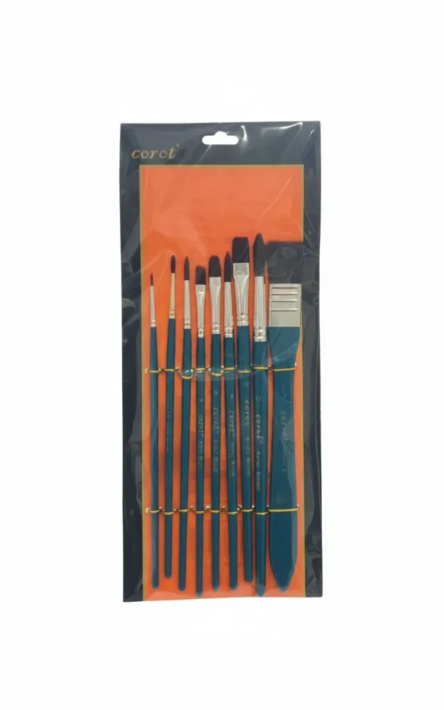 Paint brush set 9 pcs 