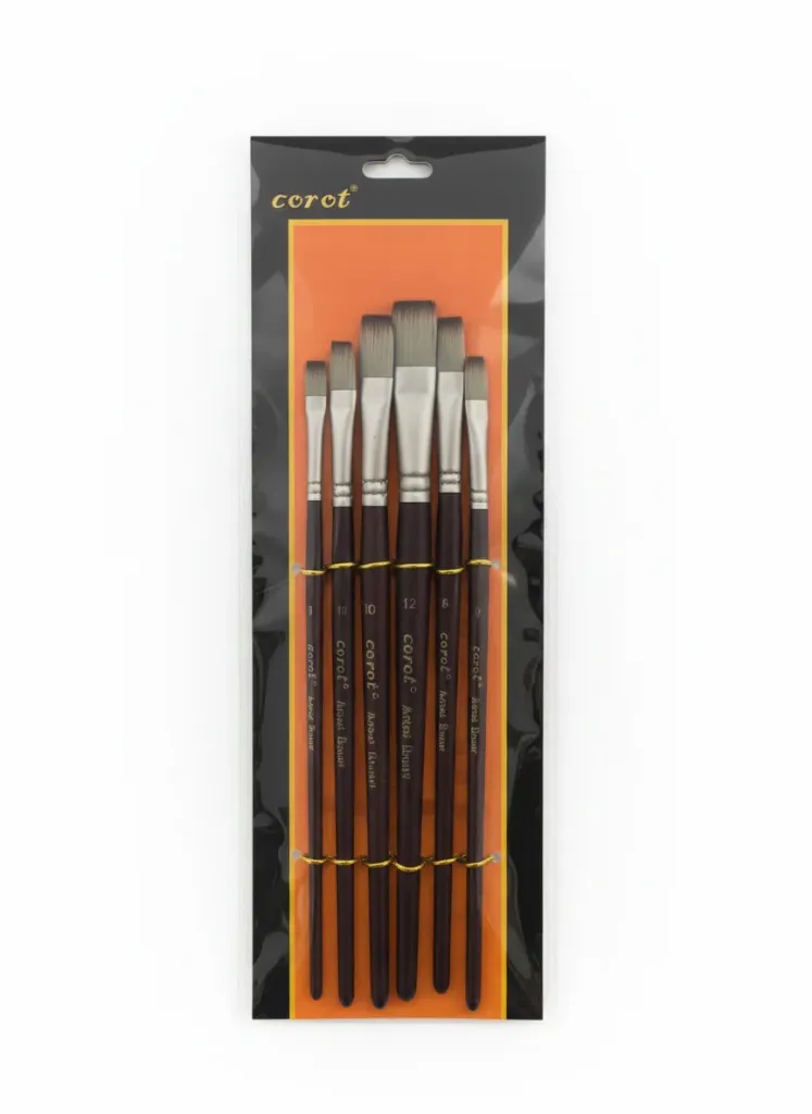 Paint brush set 6 pcs 