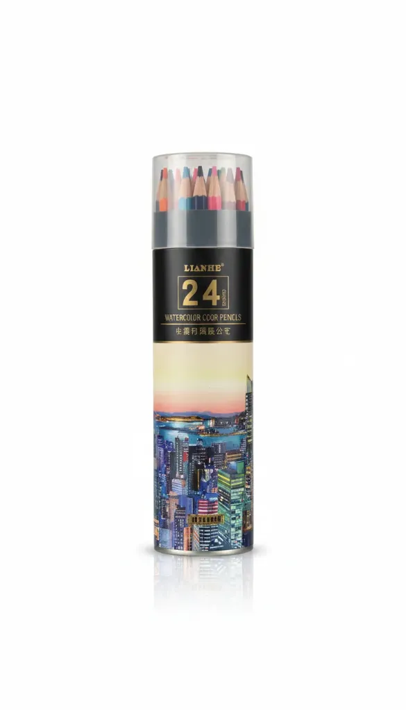 Wooden water color pencil 24 color