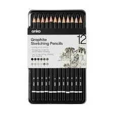 Anko Graphite Sketching Pencils 12 pcs