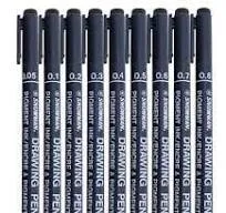 Snowman drawing pen (005)