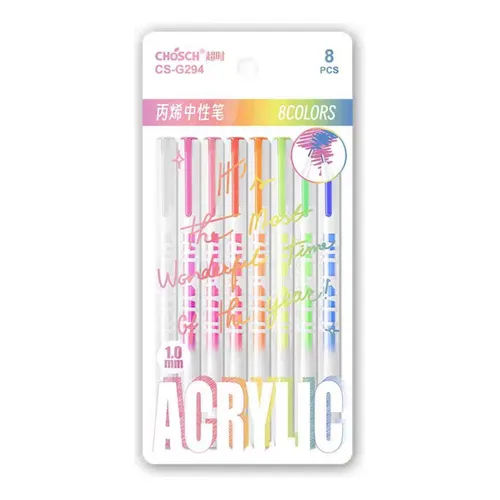 CHOSCH Acrylic pen 8 pcs set