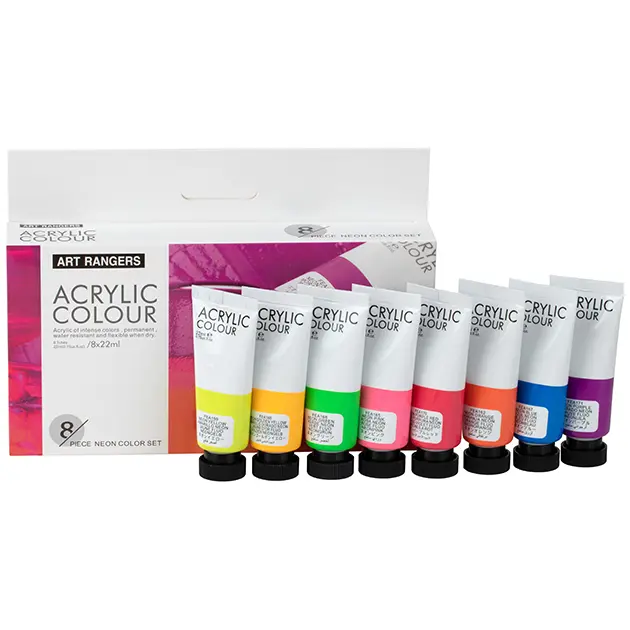 Art rangers acrylic paint 22ml * 8 colors set neon color