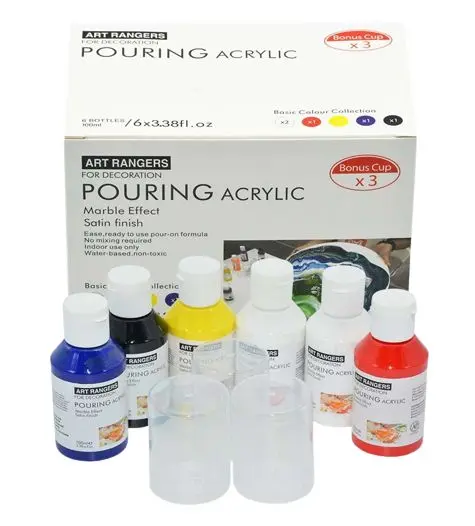 Art rangers pouring acrylic paint 100 ml * 6 colors set