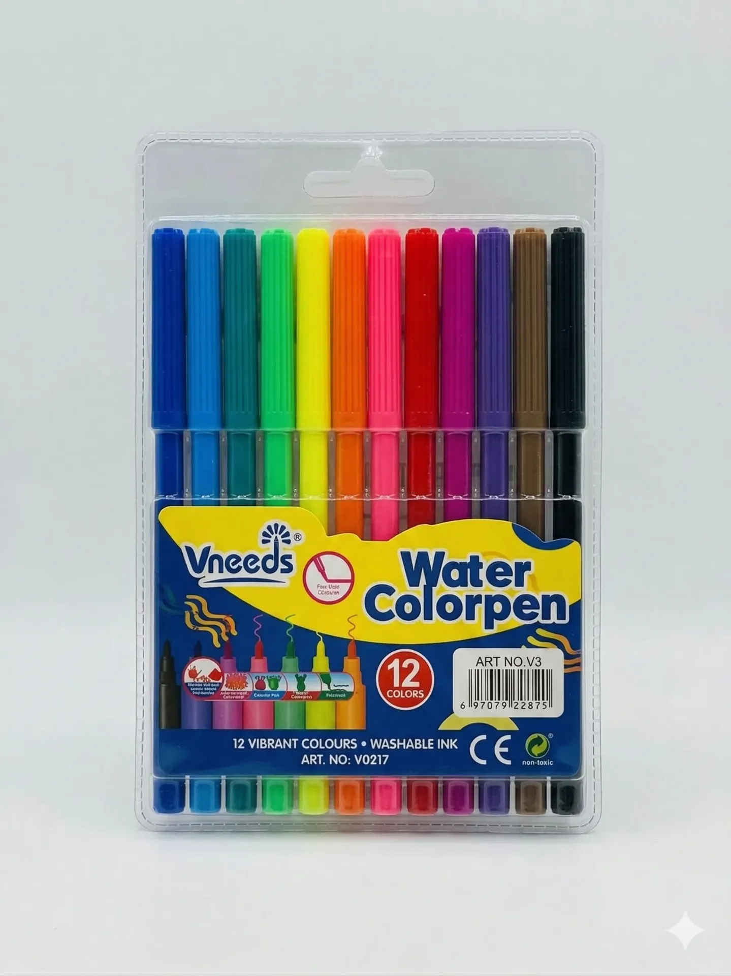 Vneeds water color pen  12 color