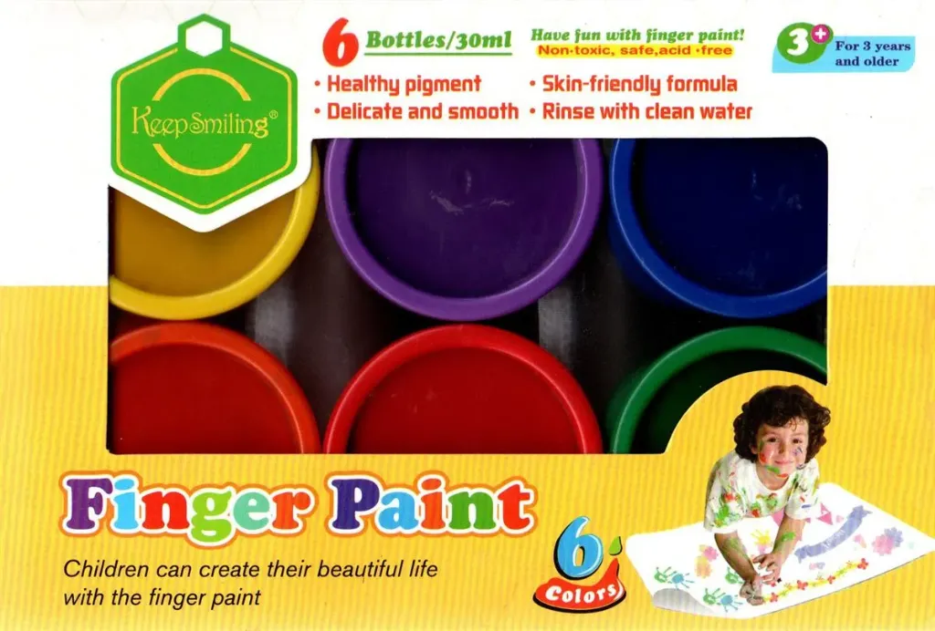 Keep smiling finger paint 6 color