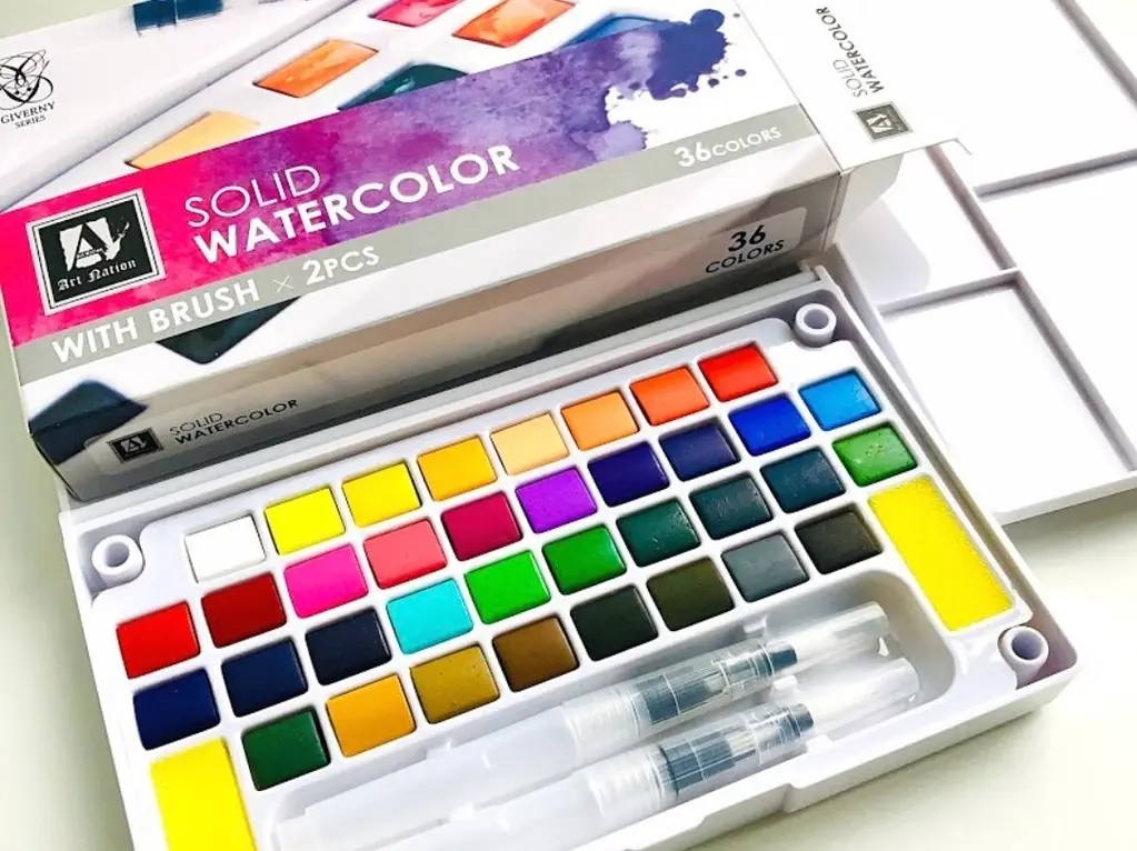 Art nation solid water color set 36 color